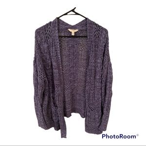 Terra & Sky brand Women’s 2X Blue & Teal Cardigan with Two Front Pockets